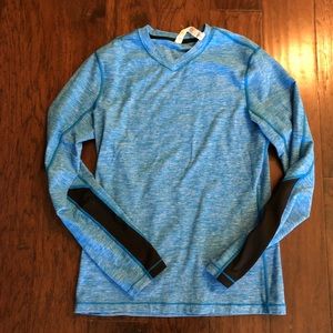 Blue long sleeve Lululemon athletic shirt